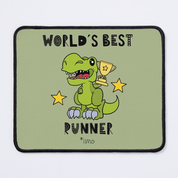 Item preview, Worlds Best Runner, Funny, Humor, Dinosaur, T Rex, Tyrannosaurus, Animal, World Greatest, Dino, Sports designed and sold by iHeartDinosaurs.