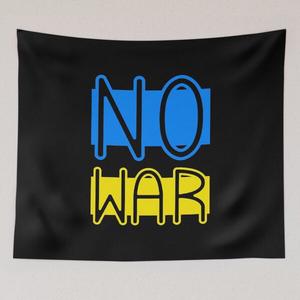 Item preview, No war Ukraine flag designed and sold by BeRudeShop.