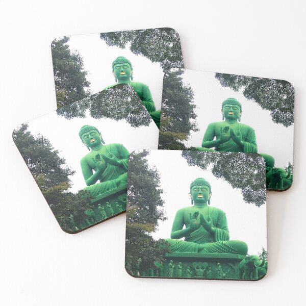 Item preview, Green Buddha Statue in Nagoya, Japan (Toganji) designed and sold by MarksonPrints.
