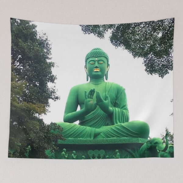 Item preview, Green Buddha Statue in Nagoya, Japan (Toganji) designed and sold by MarksonPrints.