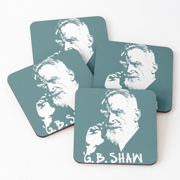 Item preview, George Bernard Shaw simple white     designed and sold by Markuniquearts.