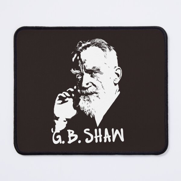 Item preview, George Bernard Shaw simple white designed and sold by Markuniquearts.