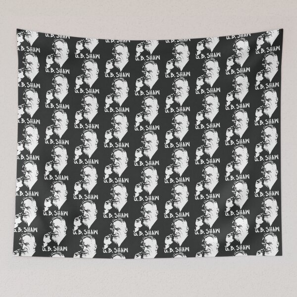 Item preview, George Bernard Shaw simple white     designed and sold by Markuniquearts.