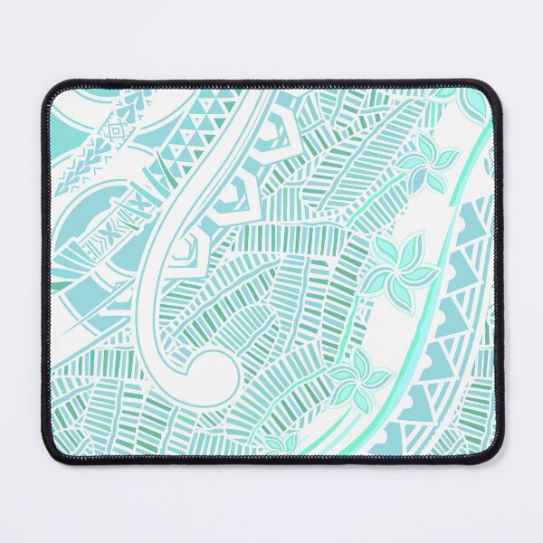Item preview, Samoan - Polynesian - Hawaiian Ocean Blue Tribal Artboard 2050 designed and sold by sunnthreads.