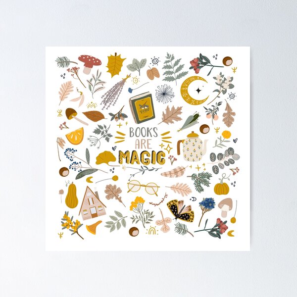 Item preview, Books are Magic (White) designed and sold by eviebookish.