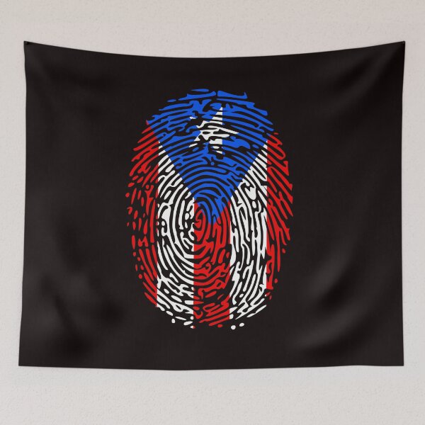 Item preview, Puerto Rico Finger Print Flag, Puerto Rican Flag  designed and sold by Carlostshirts.