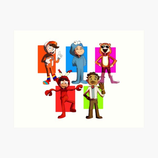 "socksfor1 and TbhHonest and blaza plays and fatmemegod" Art Print for Sale by seyfsmp Redbubble