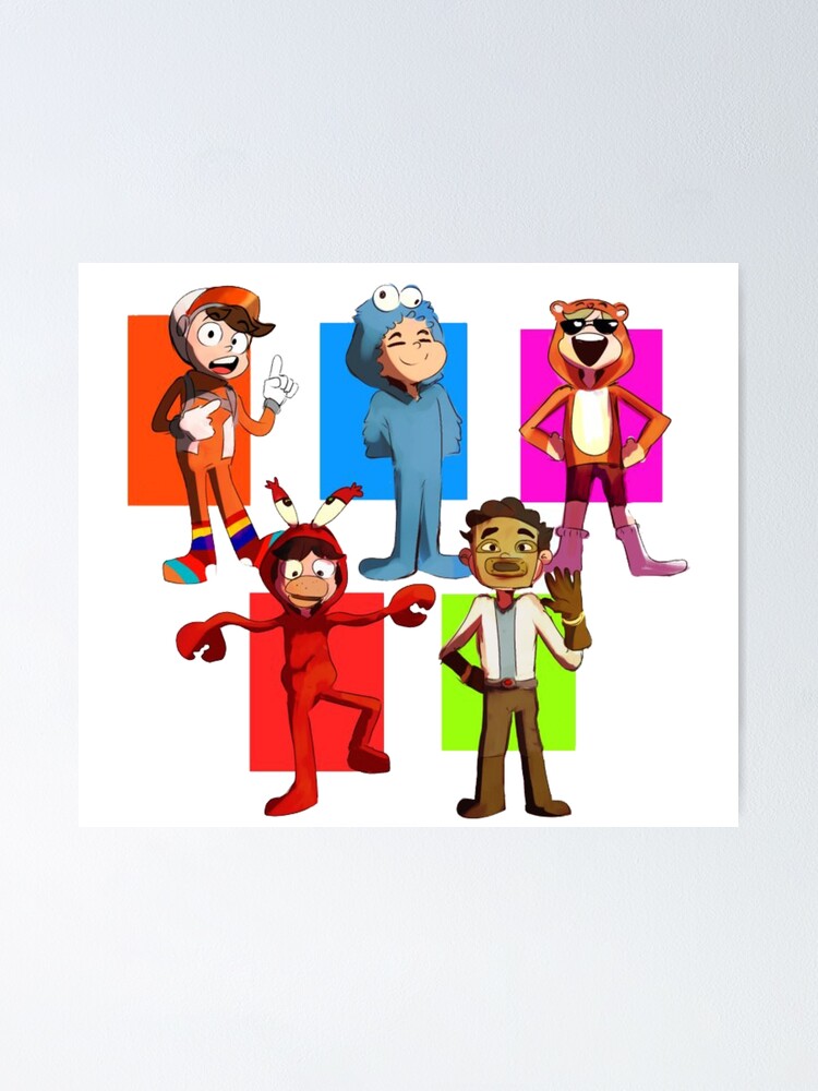 "socksfor1 and TbhHonest and blaza plays and fatmemegod" Poster for