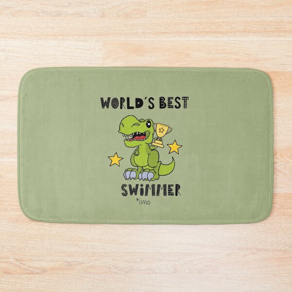 Item preview,  Worlds Best Swimmer, Swimming, Funny, Humor, Dinosaur, T Rex, Tyrannosaurus, Animal, World Greatest, Dino, Sports designed and sold by iHeartDinosaurs.