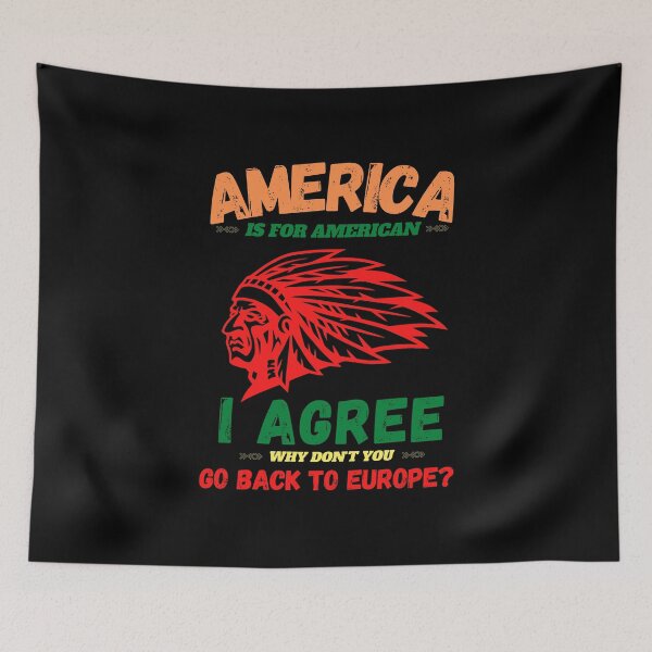 Item preview, Sioux Chief Asks whose America Is It? designed and sold by Goliardika-Shop.