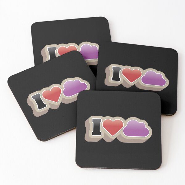 Item preview, I Love the Cloud - Azure Purple   designed and sold by bestskins17.