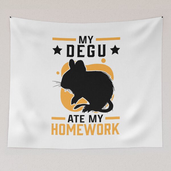 Item preview, Degu homework Chilean rodent degu designed and sold by madgrfx.