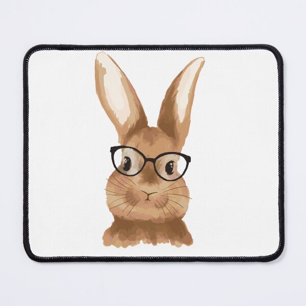 Item preview, Hipster bunny with glasses designed and sold by LuLa14.