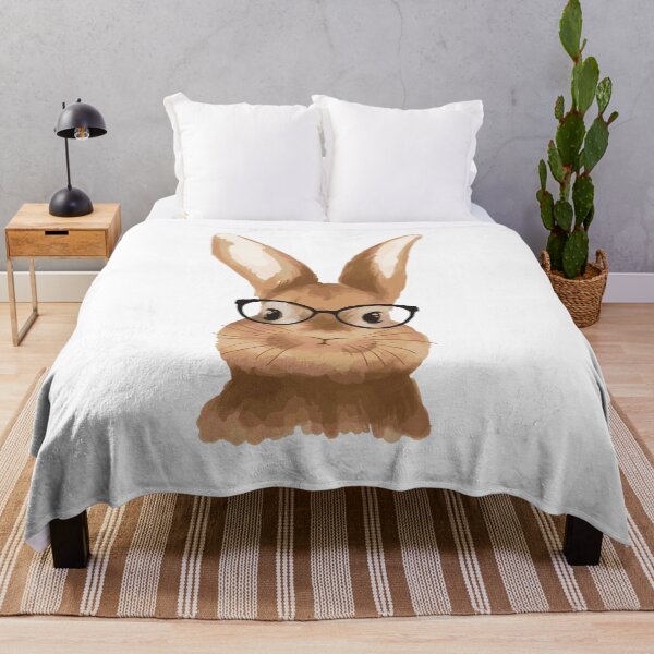 Item preview, Hipster bunny with glasses designed and sold by LuLa14.