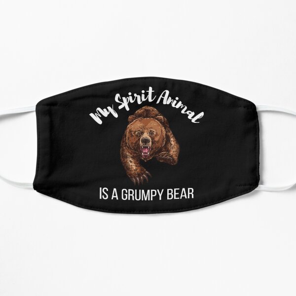 grumpy bear face mask