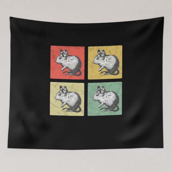Item preview, Degu Vintage Chilean Rodent Degu designed and sold by madgrfx.