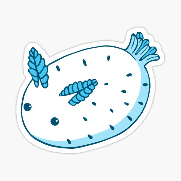 Sea Bunnies_ Blue Sea Sticker