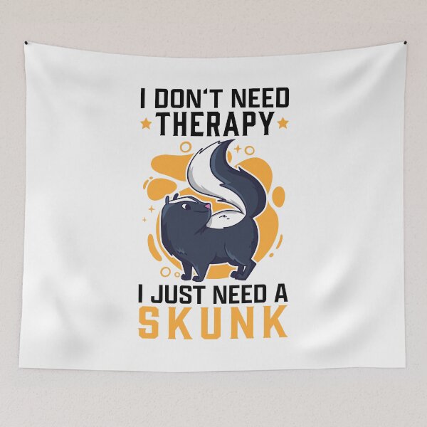 Item preview, skunk no therapy skunk badger skunk designed and sold by madgrfx.