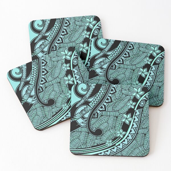 Item preview, Samoan - Polynesian - Hawaiian Ocean Blue Tribal Artboard 2051 designed and sold by sunnthreads.