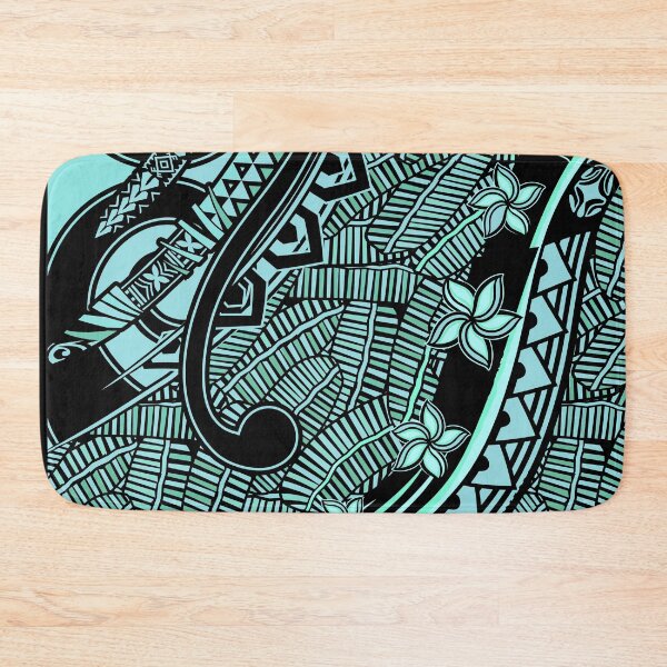 Item preview, Samoan - Polynesian - Hawaiian Ocean Blue Tribal Artboard 2051 designed and sold by sunnthreads.