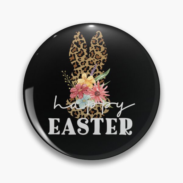 Item preview, Happy Easter, Happy Easter Leopard Floral Bunny designed and sold by enjoytheshirt.