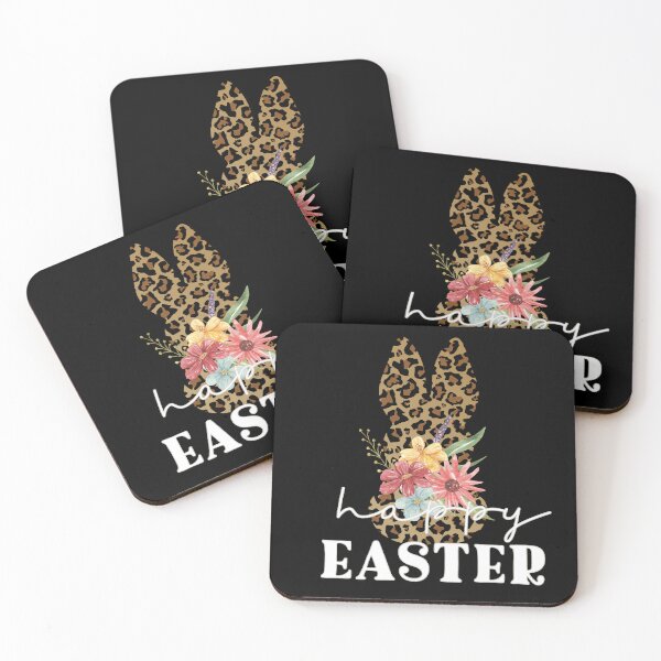 Item preview, Happy Easter, Happy Easter Leopard Floral Bunny designed and sold by enjoytheshirt.