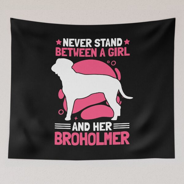 Item preview, Girl with Broholmer Old Danish Dog designed and sold by madgrfx.