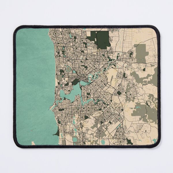 Item preview, Perth City Map of Australia - Vintage designed and sold by deMAP.