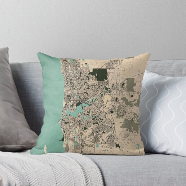 Item preview, Perth City Map of Australia - Vintage designed and sold by deMAP.