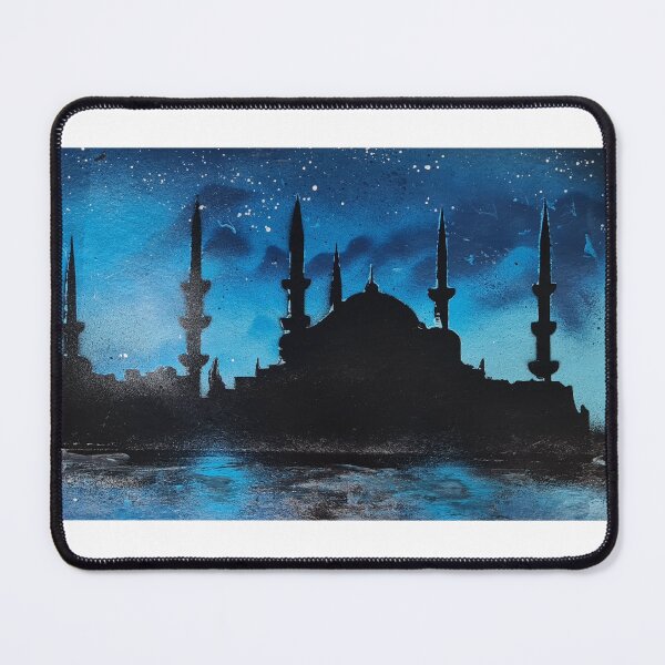 Item preview, Mosque silhouette on the waterfront  designed and sold by Twinkleb17.