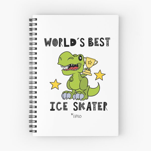 Item preview, Worlds Best Ice Skater, Skating, Funny, Humor, Dinosaur, T Rex, Tyrannosaurus, Animal, World Greatest, Dino, Sports designed and sold by iHeartDinosaurs.