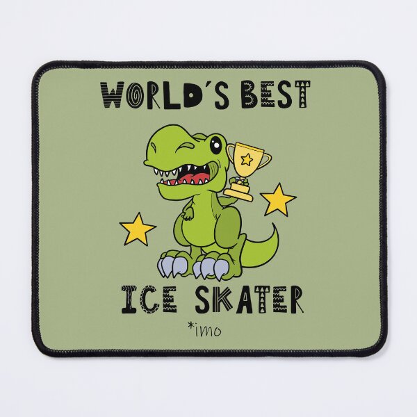 Item preview, Worlds Best Ice Skater, Skating, Funny, Humor, Dinosaur, T Rex, Tyrannosaurus, Animal, World Greatest, Dino, Sports designed and sold by iHeartDinosaurs.