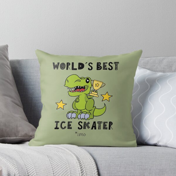 Item preview, Worlds Best Ice Skater, Skating, Funny, Humor, Dinosaur, T Rex, Tyrannosaurus, Animal, World Greatest, Dino, Sports designed and sold by iHeartDinosaurs.