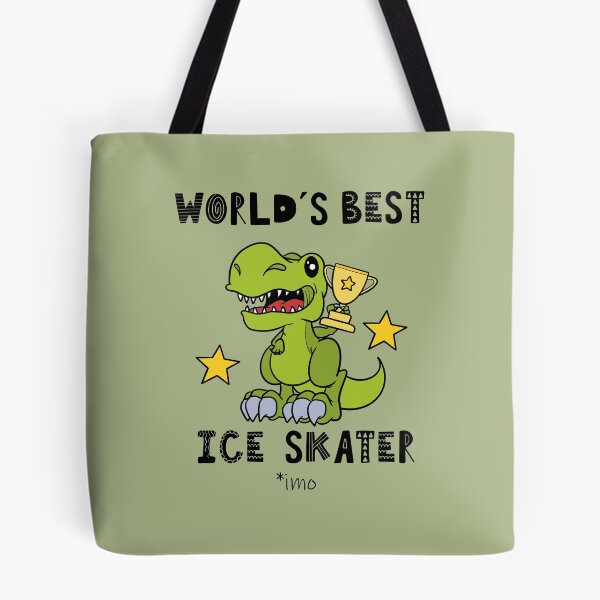 Item preview, Worlds Best Ice Skater, Skating, Funny, Humor, Dinosaur, T Rex, Tyrannosaurus, Animal, World Greatest, Dino, Sports designed and sold by iHeartDinosaurs.