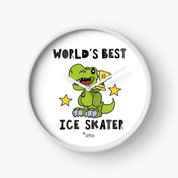 Item preview, Worlds Best Ice Skater, Skating, Funny, Humor, Dinosaur, T Rex, Tyrannosaurus, Animal, World Greatest, Dino, Sports designed and sold by iHeartDinosaurs.