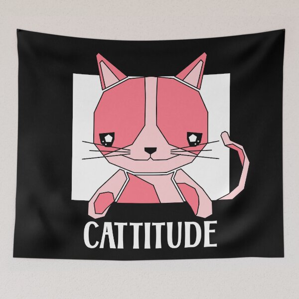 Item preview, CATTITUDE, CAT ATTITUDE designed and sold by the Zarock Shop.