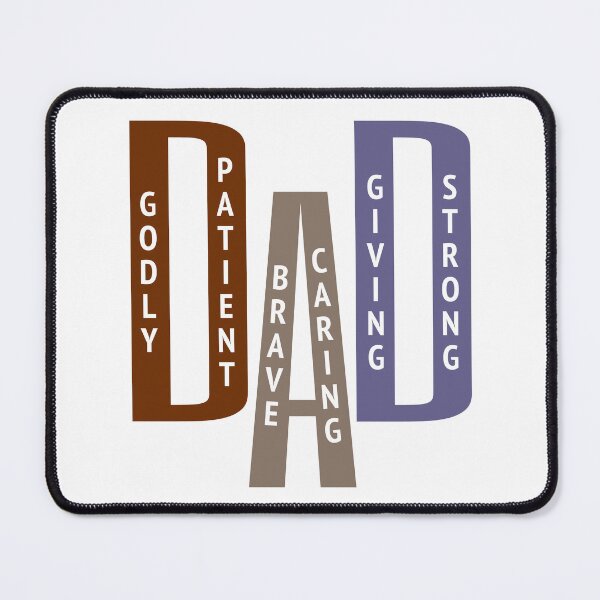 Item preview, Christian Dad Gift, Abstract Letters, Religious Fathers Day designed and sold by Angela Dow.