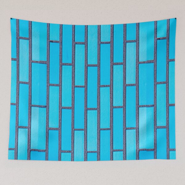 Item preview, Turquoise Blue Brick  designed and sold by newburyboutique.