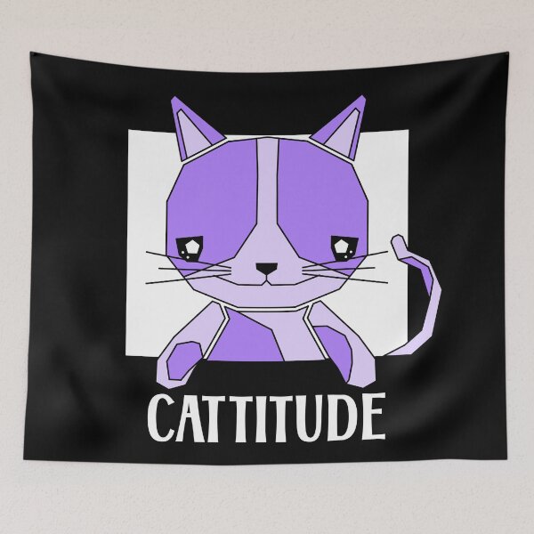 Item preview, CATTITUDE, CAT ATTITUDE designed and sold by the Zarock Shop.