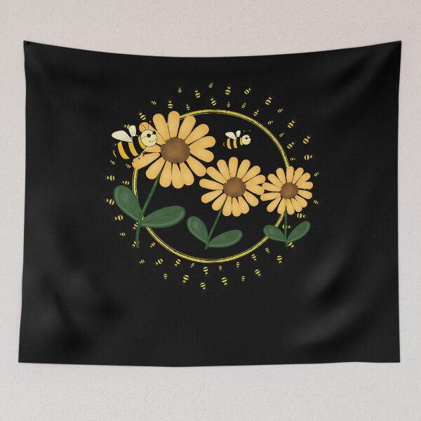 Item preview, Honey moon bee flowers designed and sold by Sunrise-Art.