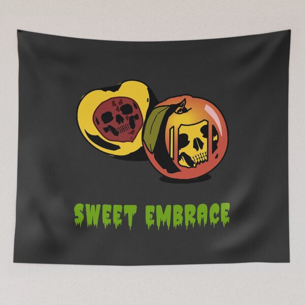Item preview, Sweet embrace of fruit, skull in apple. designed and sold by MindBlownWill.