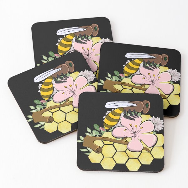 Item preview, Bee flowers designed and sold by Sunrise-Art.