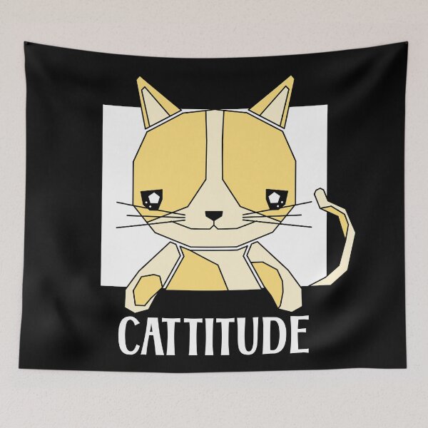 Item preview, CATTITUDE, CAT ATTITUDE designed and sold by the Zarock Shop.