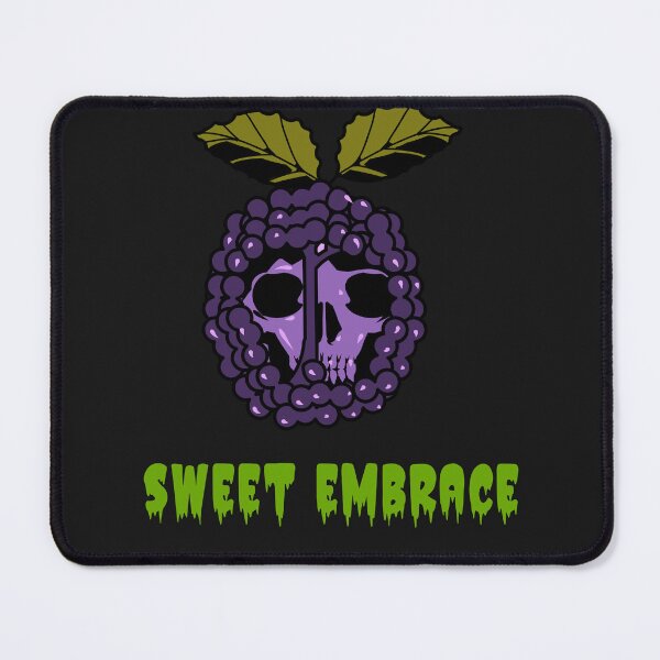 Item preview, Sweet embrace of berries, skull in blackberry designed and sold by MindBlownWill.
