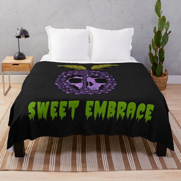 Item preview, Sweet embrace of berries, skull in blackberry designed and sold by MindBlownWill.