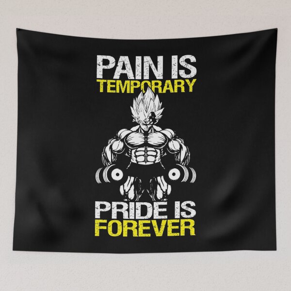 Item preview, Pain Is Temporary, Pride Is Forever - Vegeta Essential . designed and sold by lindonrcmarc.