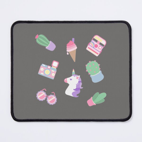 Item preview, Pastel Girly Collection (Camera, Plant Camera, Sunglassed, Unicorn, Ice cream) designed and sold by strawberryds.