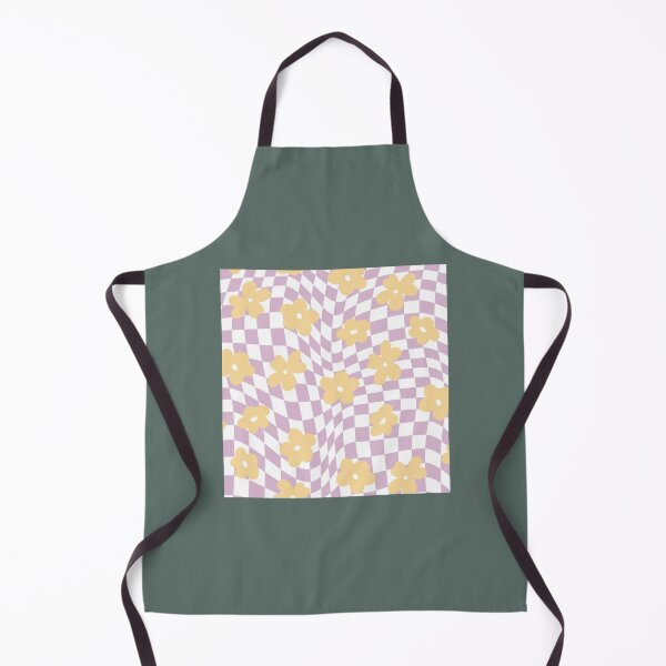 Item preview, Psychedelic warped pastel checkerboard with flowers Chiffon Top designed and sold by strawberryds.