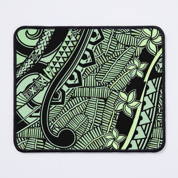 Item preview, Samoan - Polynesian - Hawaiian Ocean Spray Green Palm Blades 2055 designed and sold by sunnthreads.