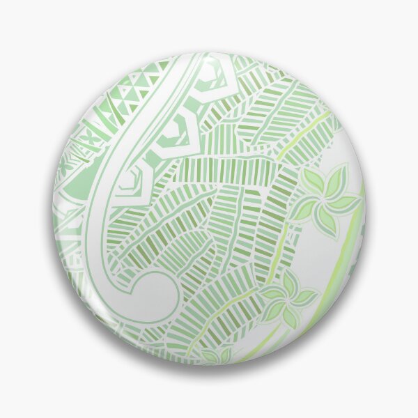 Item preview, Samoan - Polynesian - Hawaiian Ocean Spray Green Palm Blades 2054 designed and sold by sunnthreads.